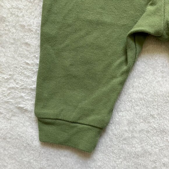 Pekkle Baby Pants 3M Olive Green Dinosaur Knee Print Joggers GUC - Picture 8 of 11